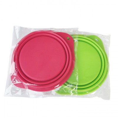 Convenient Silicone Collapsible Bowl For Pet/ Dog Food Feeding Foldable Travel Dog Bowl Manufacture